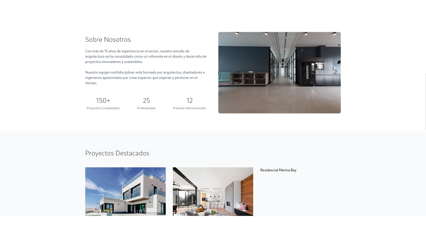 Template de Arquitectura html