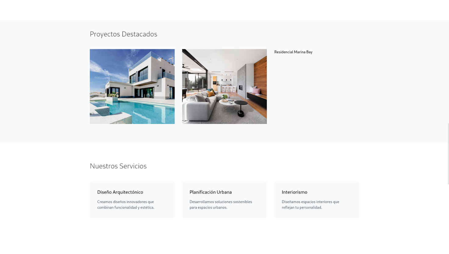 Template de Arquitectura html