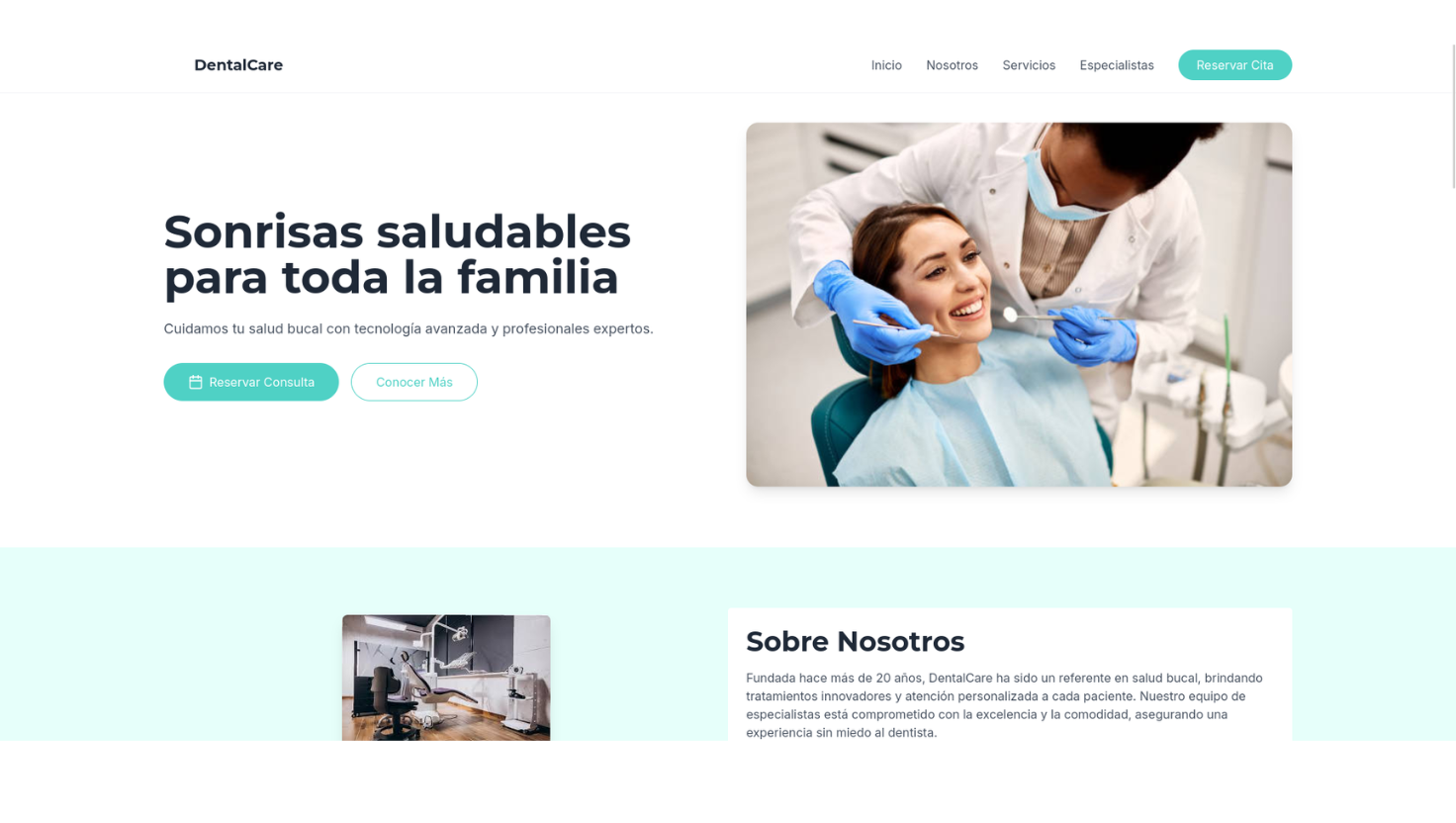 Template de clínica dental html