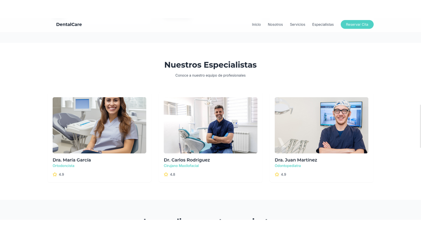 Template de clínica dental html